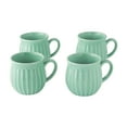 thumbnail image 1 of The Pioneer Woman Colette 12-Ounce Stoneware Mugs, Green, Set of 4, 1 of 7