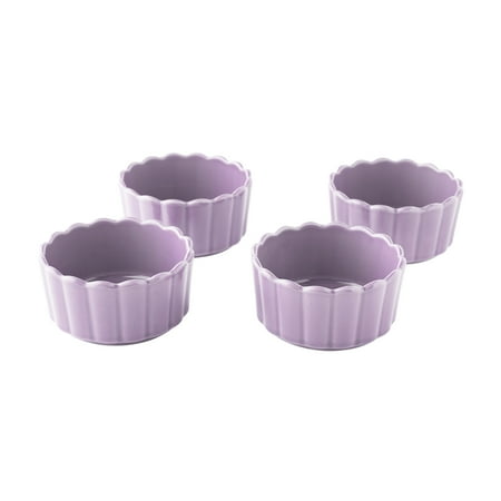 The Pioneer Woman Colette Ramekins, Stoneware, Purple, Set of 4