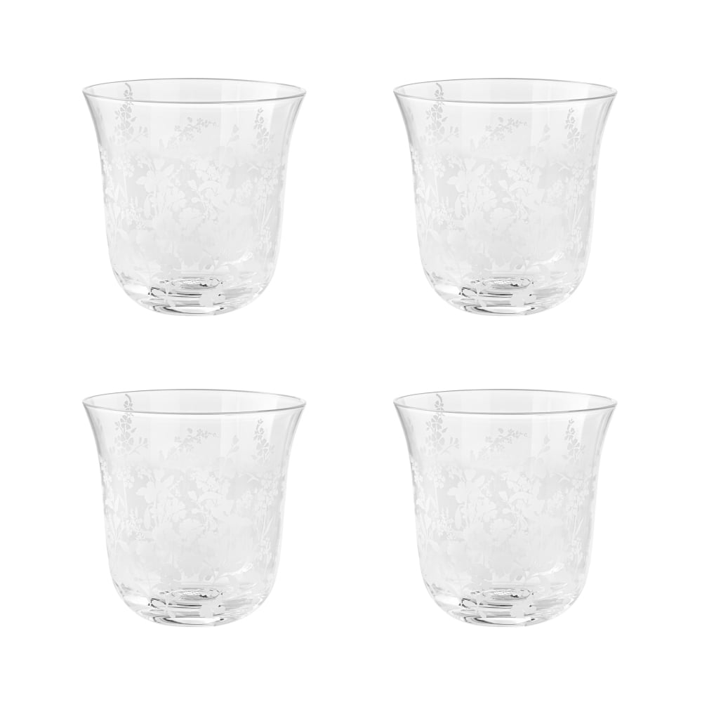 The Pioneer Woman Daisy Glass 12-Ounce Tumbler, Clear, Set of 4 - Walmart.com