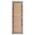 thumbnail image 1 of PW Denim Jute Runner Rug – Natural with Blue Denim Border | 30" x 96", 1 of 8