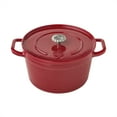 thumbnail image 1 of The Pioneer Woman 5-Quart Enamel Cast Iron Dutch Oven with Lid,  Red, 1 of 16
