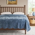thumbnail image 1 of The Pioneer Woman Eloise Floral Velvet Quilt, King, Blue Dust, 1 of 9