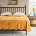 thumbnail image 1 of The Pioneer Woman Eloise Floral Velvet Quilt, Full/Queen, Amber Yellow, 1 of 9