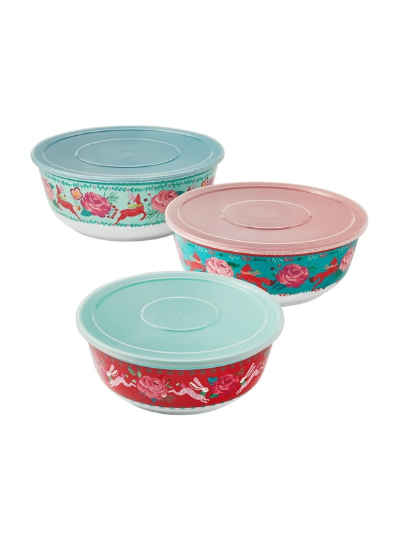 The Pioneer Womane 6-Piece Festive Forest Melamine Bowl Set
