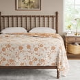 thumbnail image 1 of The Pioneer Woman Agatha Floral Gauze Quilt, King, Amber Yellow, Reversible Bedding, 1 of 9