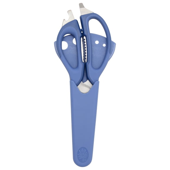 The Pioneer Woman 8-in-1 Stainless Steel Serrated Chef Kitchen Shears, Blue