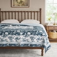 thumbnail image 1 of The Pioneer Woman Avery Cotton Patchwork Quilt, King, Blue Dust, 1 of 9