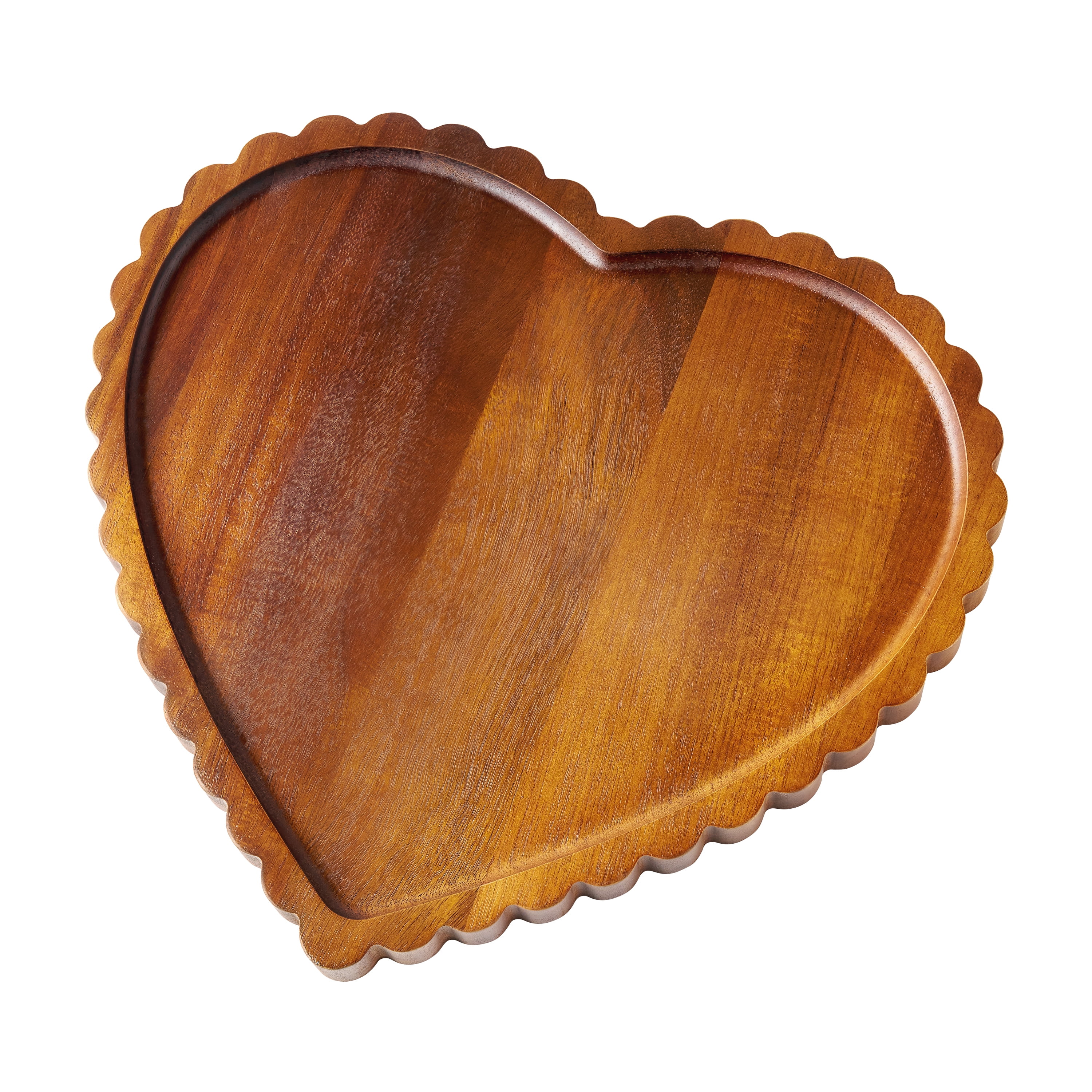 The Pioneer Woman Wooden Scallop Heart Charcuterie Tray, 13" x 12" - Walmart.com
