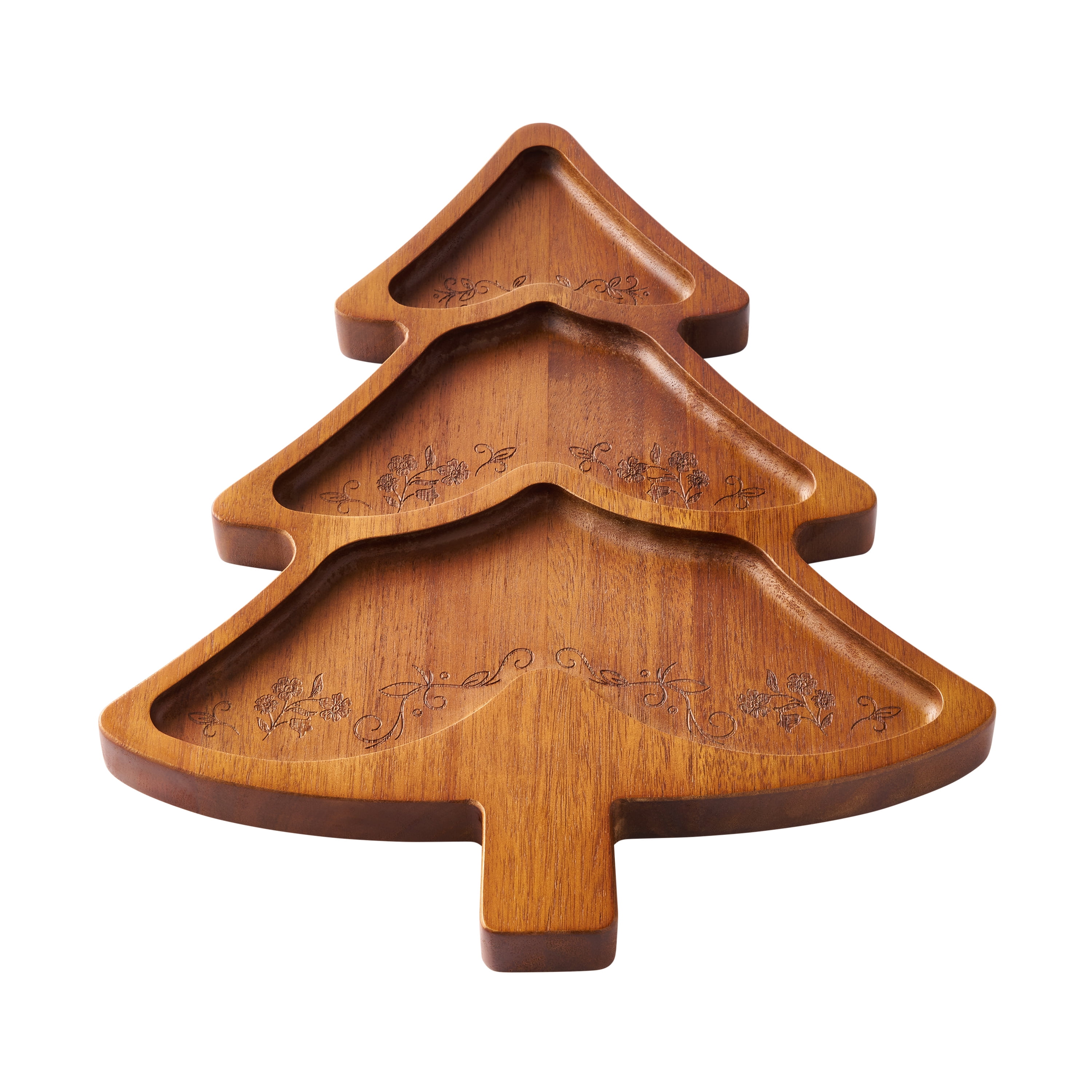 The Pioneer Woman Acacia Wood Christmas Tree Serving Board