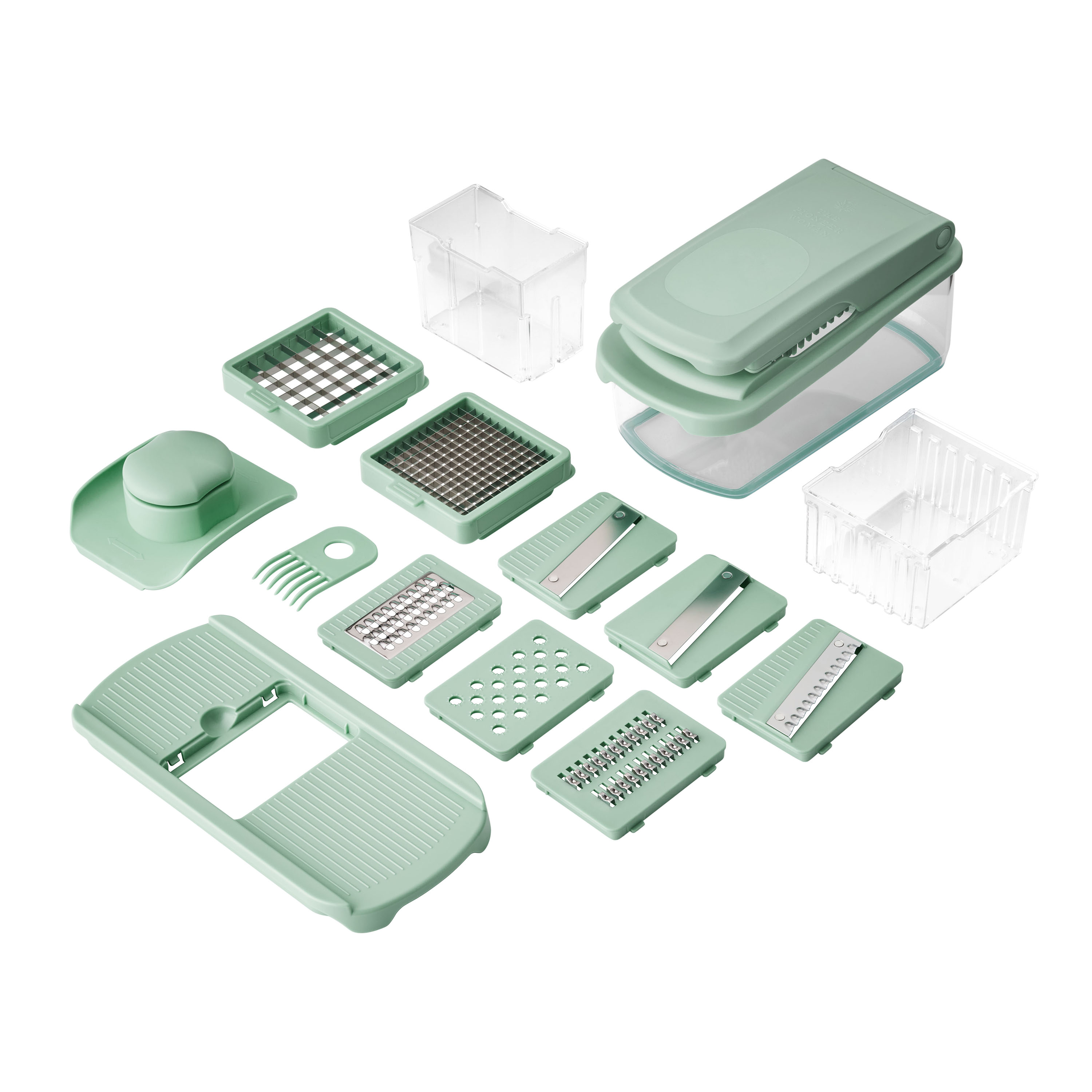The Pioneer Woman Agatha 8-in-1 Food Slicer & Chopper, Green