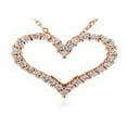 thumbnail image 1 of PW29039-0.25 14R I-i-1 0.25 Carat Classic 14K Rose Gold Heart Pendant, I-I-1 Round, 1 of 1