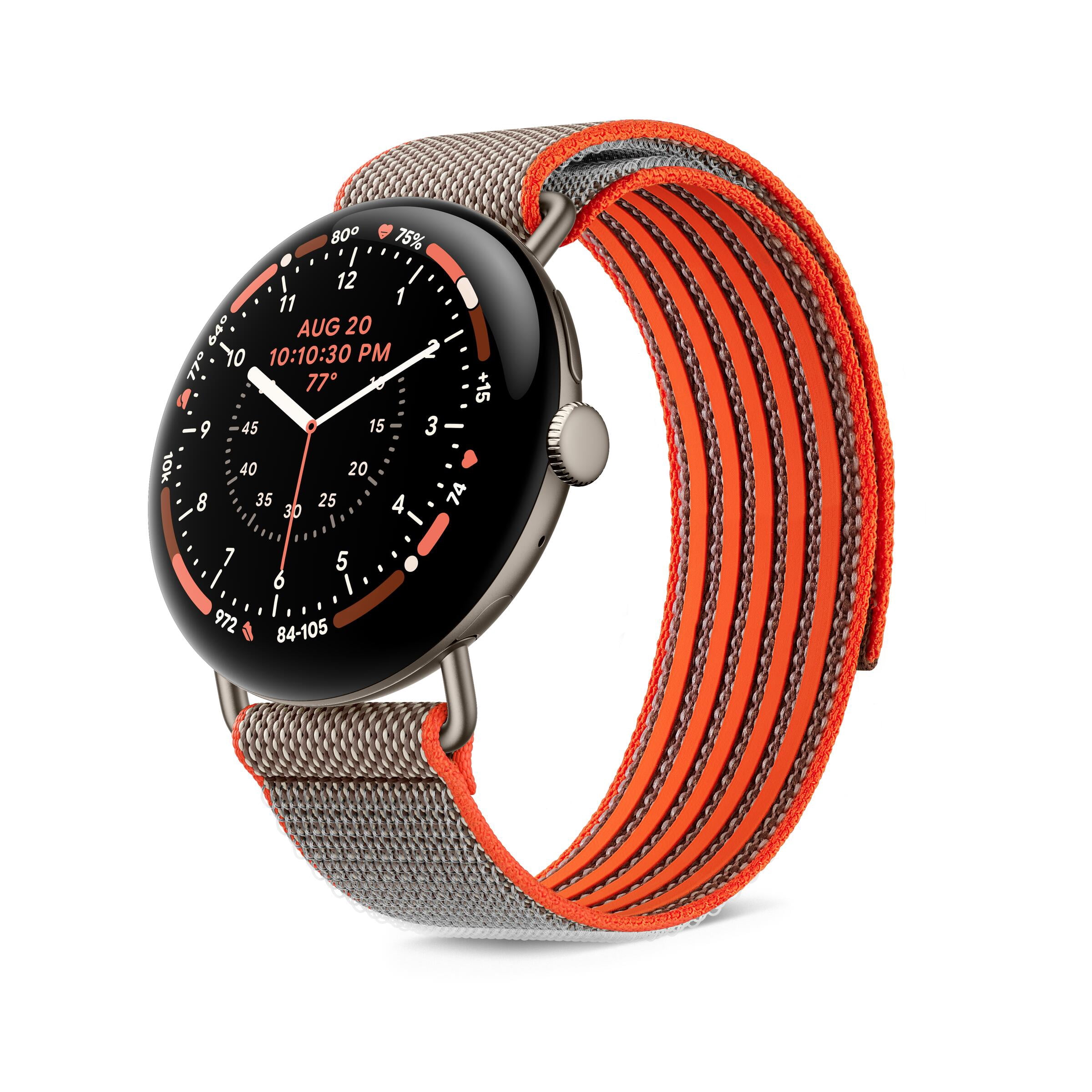 Google Pixel Watch 5 (45mm) - Special Edition Stephen Curry - Android Smartwatch with Domed Display, Comprehensive Health and Fitness Tracking, and Help from Gemini - Satin Pyrite Case / Rye Band