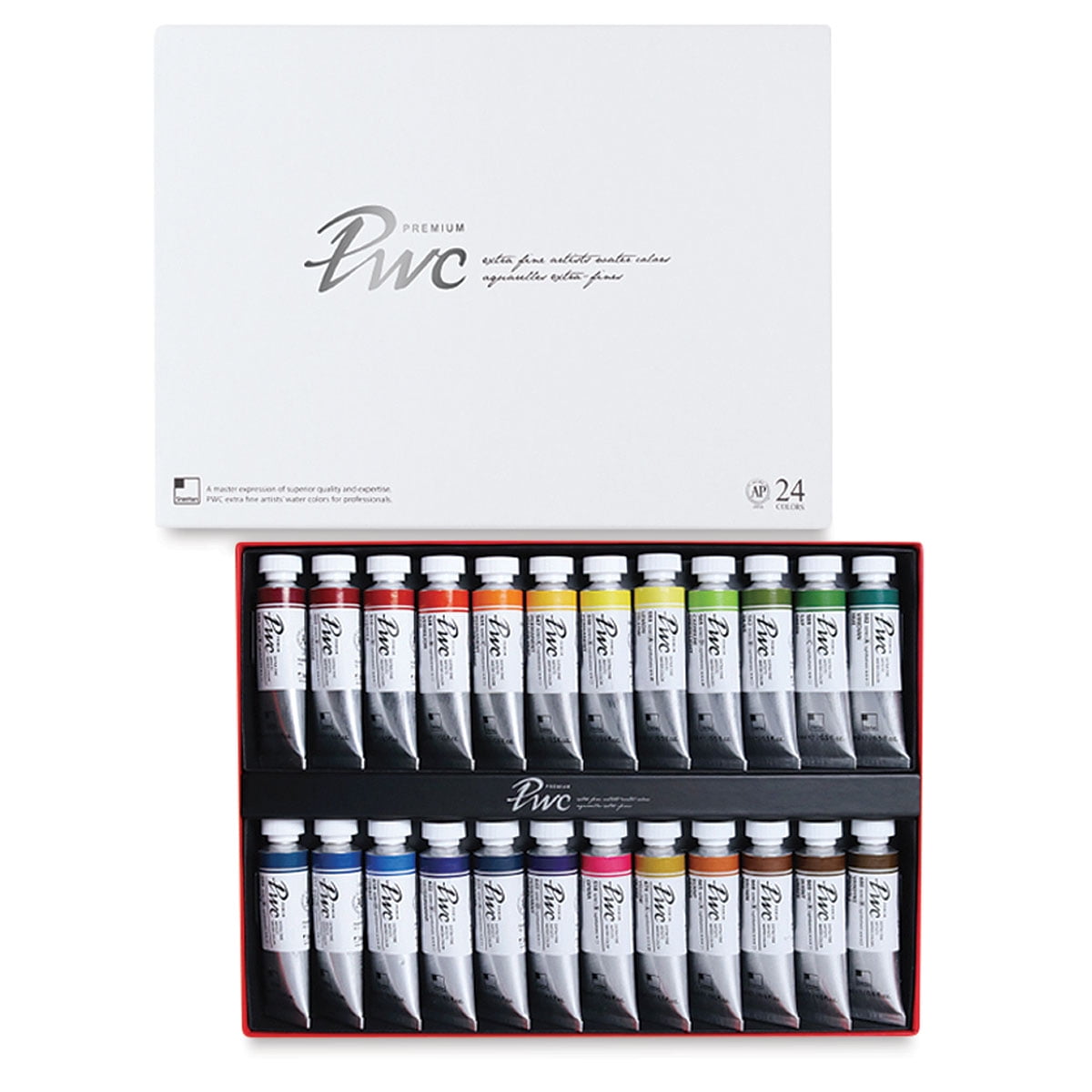 MeiLiang Watercolor Paint Set, 48 Vivid Colors Includes12 Metallic Glitter  Solid Colors in Pocket Box with Metal Ring and Watercolor Brush, Perfect as
