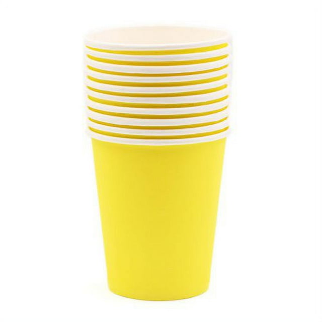 PWFE 10 Pack Party Disposable Cups Color Paper Cups for Children DIY Disposable Bathroom Cups, Espresso Cups, Paper Cups for Party, Picnic,Travel
