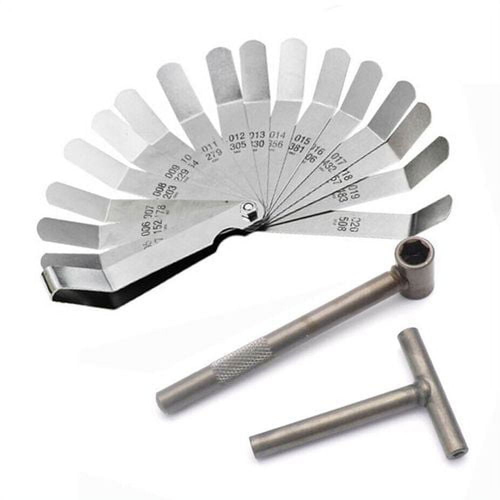 PWFE 3Pcs/Set Ttype Wrench Clearance Adjusting Feeler Gauge Valve