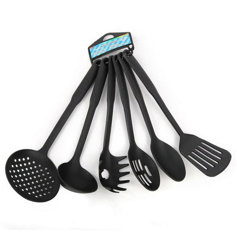 Slotted Spoon, Ladle, Spoon, Spatula & Pasta Server Utensil Set