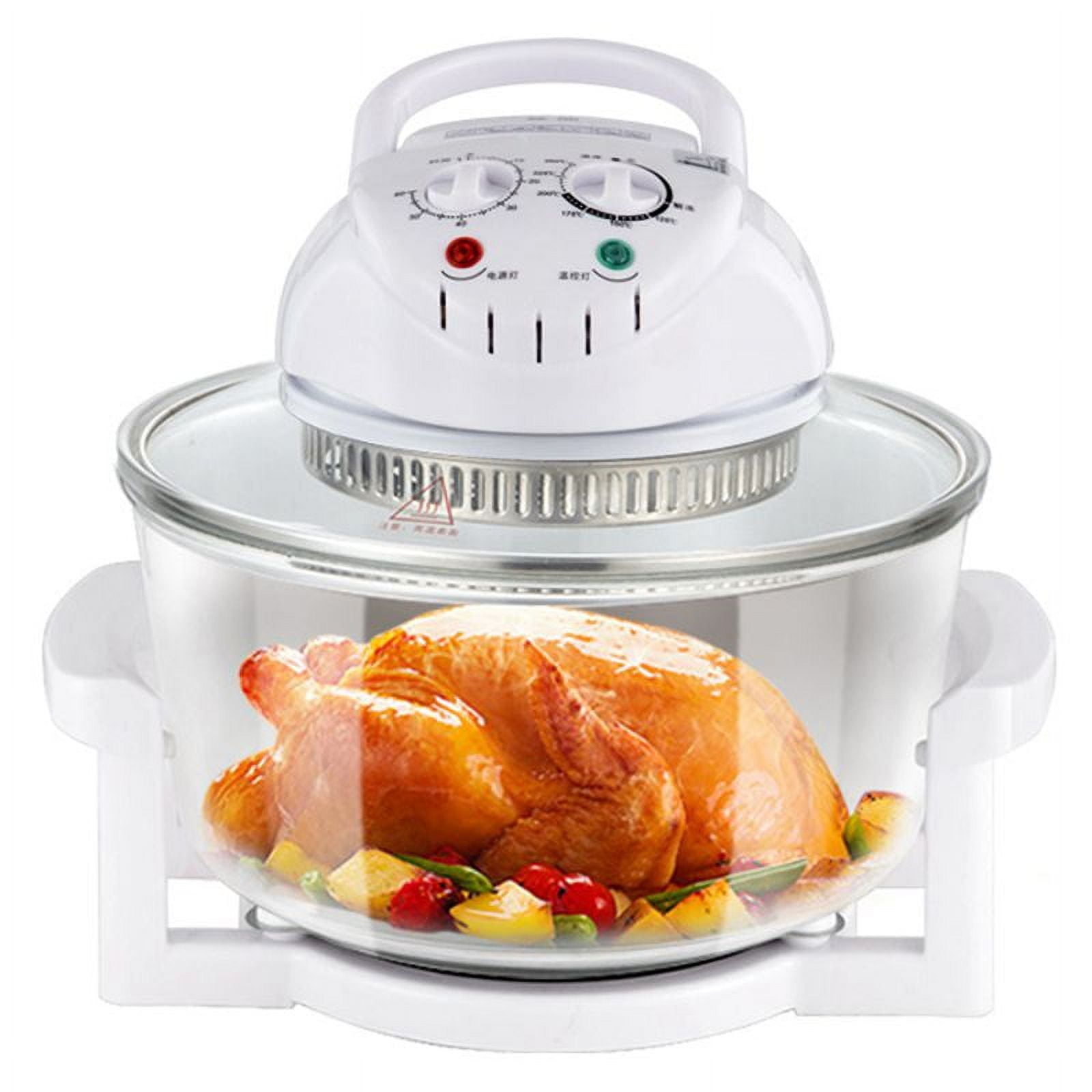 PWFE Large Capacity Glass Air Fryer Glass Turbo Convection Oven