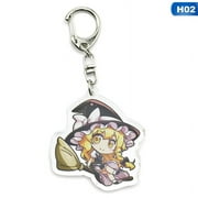 PWFE Online Touhou Project Cute Keychain, Anime Characters Acrylic Keyring for Bags, Keys, Phones and Pencil Cases(Youmu Konpaku)