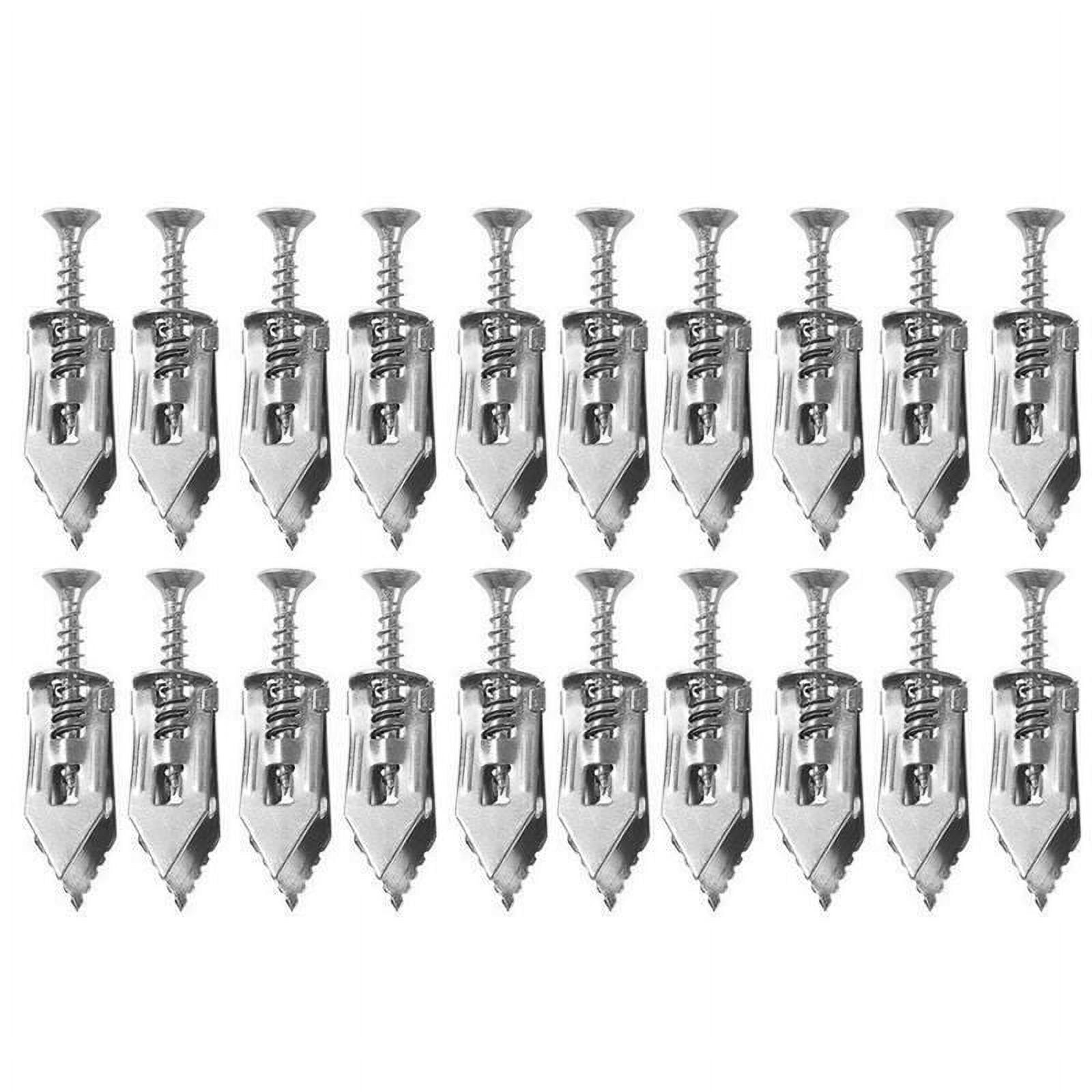PWFE Self Drilling Drywall Metal Anchors with Screws, Percussion Type
