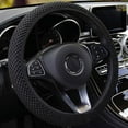 thumbnail image 1 of PWFE Universal 38cm Car Auto Steering Wheel Cover Elastic Ice Silk Summer Cool Non-Slip Auto Accessories(Black), 1 of 9