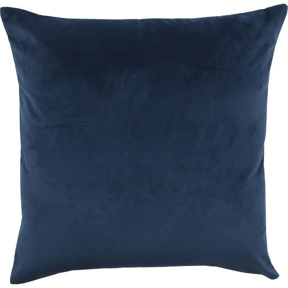 Renwil Lapis 20x20" Square Modern Fabric Decorative Pillow in Navy Blue