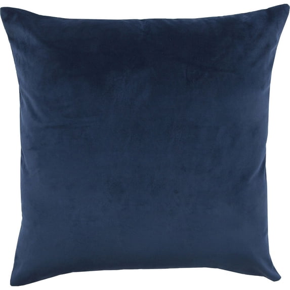 Renwil Lapis 20x20" Square Modern Fabric Decorative Pillow in Navy Blue