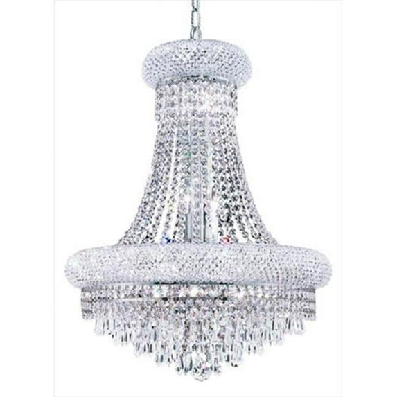PWG Lighting - Lighting By Pecaso 1531D20C-EC Adele Heirloom Grandcut Crystal Chandelier, Chrome