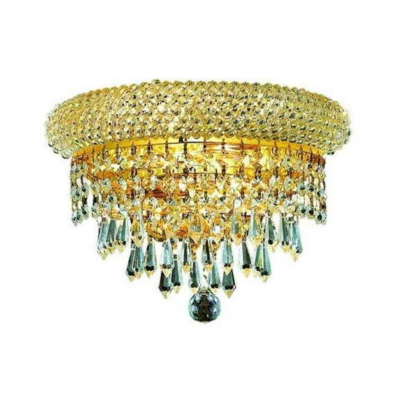 PWG Lighting - Lighting By Pecaso 1531W12G-EC Adele Heirloom Grandcut Crystal Wall Sconce, Gold