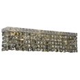 thumbnail image 1 of PWG Lighting - Lighting By Pecaso 1729W26C-GT-RC Chantal Heirloom Handcut Golden Teak Crystal Vanity Light, Chrome, 1 of 1