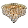 thumbnail image 1 of PWG Lighting - Lighting By Pecaso 2149F16G-RC Karci Heirloom Handcut Crystal Flush Mount, Gold, 1 of 1
