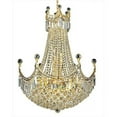thumbnail image 1 of PWG Lighting - Lighting By Pecaso 7607D24G-EC Taillefer Heirloom Grandcut Crystal Chandelier, Gold, 1 of 1