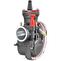 PWK 32MM Motorcycle Carburetor with Power Jet, Universal Racing Carb for 75cc250cc Pit Dirt Bike, Motocross, Enduro & ATV, Smooth Power for On/Off Road Riding