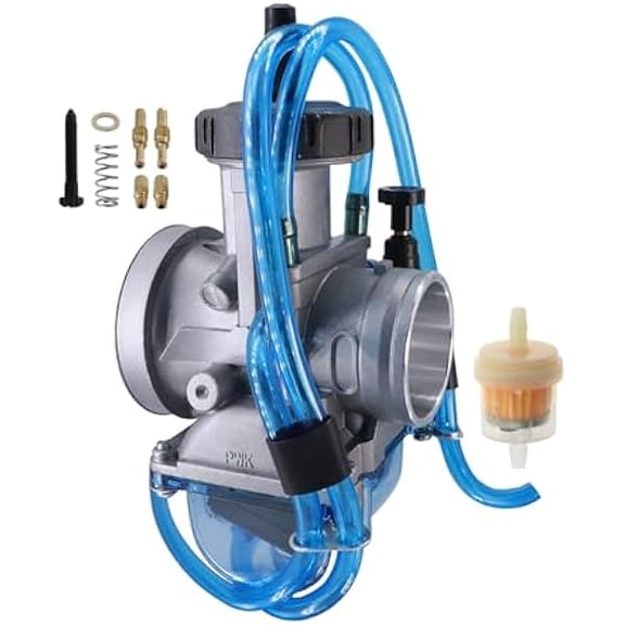 PWK 35mm Carburetor for Honda CR125R, Kawasaki KDX200, Suzuki RM125, RMX250, Yamaha YZ250, Banshee YFZ350 Universal ATV Quad Scooter Dirt Pit Bike Go Kart Engine Carb (Transparent)