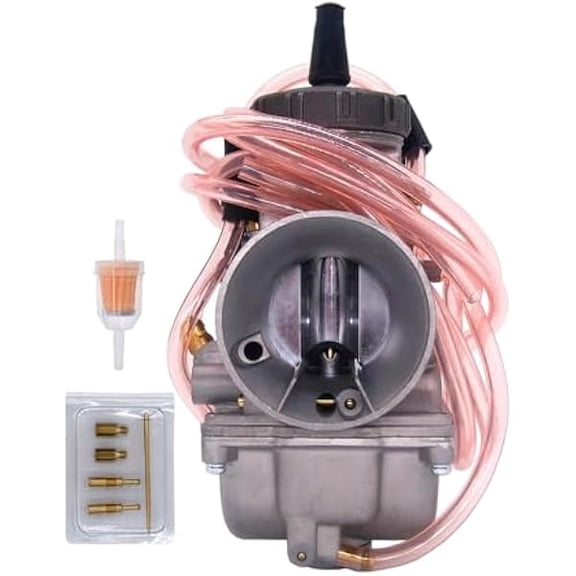 PWK 38mm Carburetor for Honda CR250, CR500R, ATC250R, TRX250R, Kawasaki KX125, KX250, Suzuki RM125, RM250, LT250R, LT500R, Yamaha YZ250, YZ465 ATV Quad Scooter Dirt Pit Bike Engine Carb