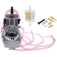 PWK Carburetor 28 30 32 34 35 36 38 40mm Racing Carb Universal 2T 4T Engine Dirt Bike Motocross Motorcycle Scooter ATV Quad (PWK-Aluminium, 35MM)