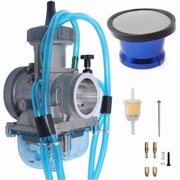 PWK36 Carburetor For TRX250X CR250 CR250M ATC250R RM125 RM250 YZ125 Air FilterBlue