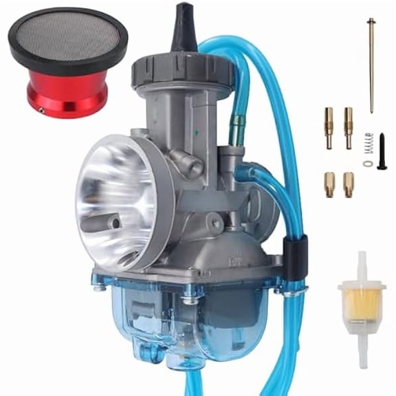 PWK36 Carburetor For TRX250X CR250 CR250M ATC250R RM125 RM250 YZ125 Air FilterRed