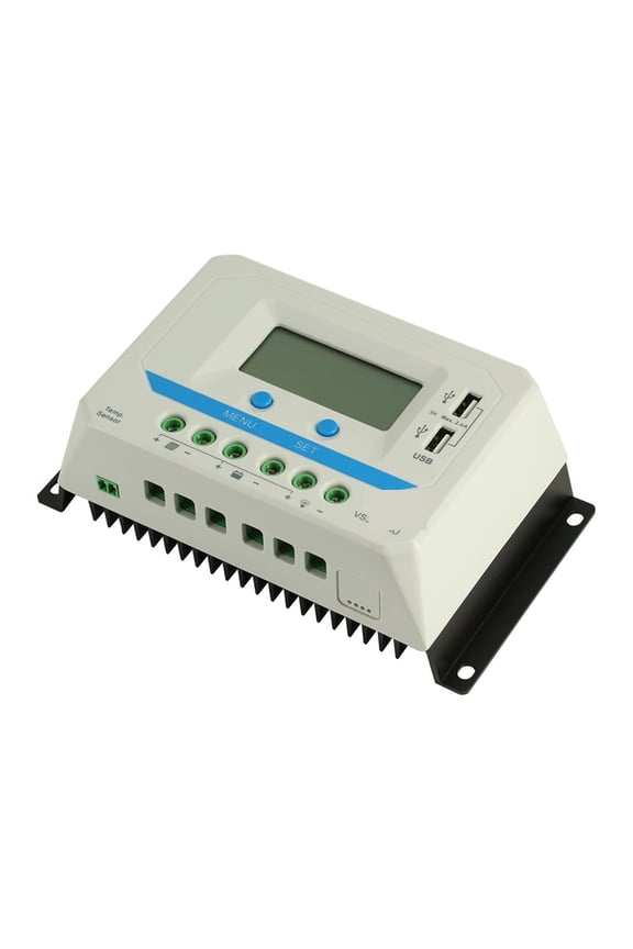 PWM 10A/20A/30A/45A/60A Solar Charge Controller Series Backlight LCD Dual USB PV Charger Regulator For Solar Home ,High-Efficiency - 30A_12V 24V AUTO