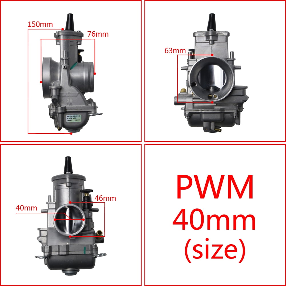 PWM 34 36 38 40 42mm For Keihin Carburetor Universal Shift Karts 2T ...