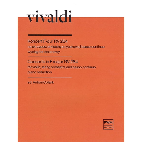PWM Concerto in F Major, RV284 from 'La Stravaganza' Op. 4 Violin and Piano Reduction