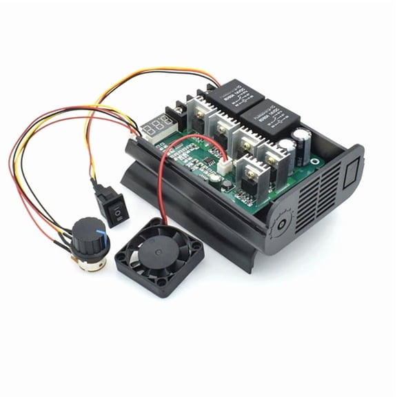 PWM DC Motor Speed Controller 10V-55V CW CCW Reversible Digital Display Adjustable Speed Control Drive Module for Motor