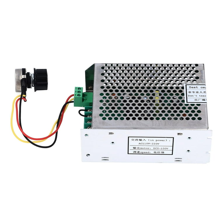 PWM DC Motor Speed Controller, AC Input 110-220V, Output DC 0-100V,  Aluminum Alloy Motor Speed Controller - Walmart.com