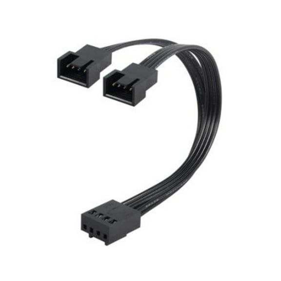 PWM Fan Splitter 4Pin Adapter Cable 1 to 2 Computer CPU Fan Splitter PC Fan Extension Power Cable Fan Cooling Y Splitter