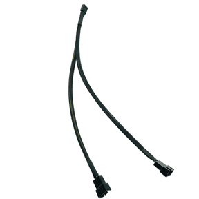 PWM Fan Splitter Cable 4 Pin Connector, Tinned Copper Wire, 27cm Length for Efficient PC Fan Management