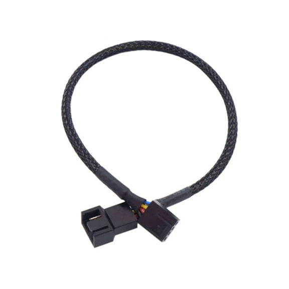PWM Fan Splitter Cable PC 4Pin 1 to 1/2/3 Way Fan Power Extension Adapter Cable Nylon Sleeved Braided Cable Splitter