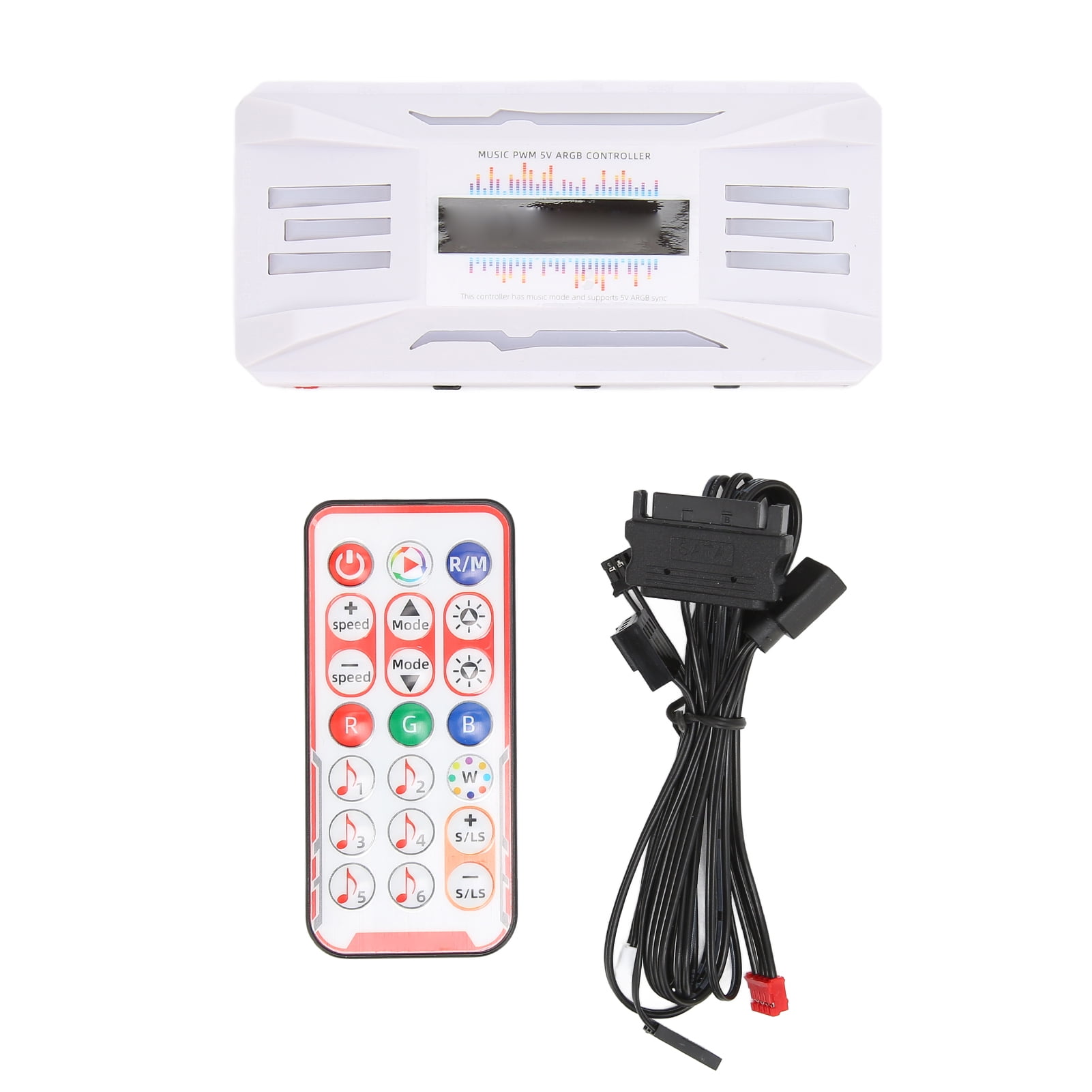 PWM Fan Temperature Controller White Remote Control Support 8x4pin ...