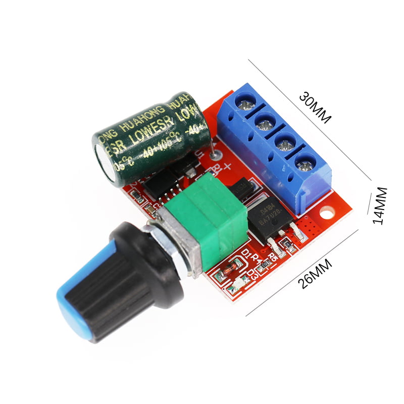 Speed Regulate Module PWM Motor Speed Controller Module 5v-35v Adjustable Speed Regulator ...