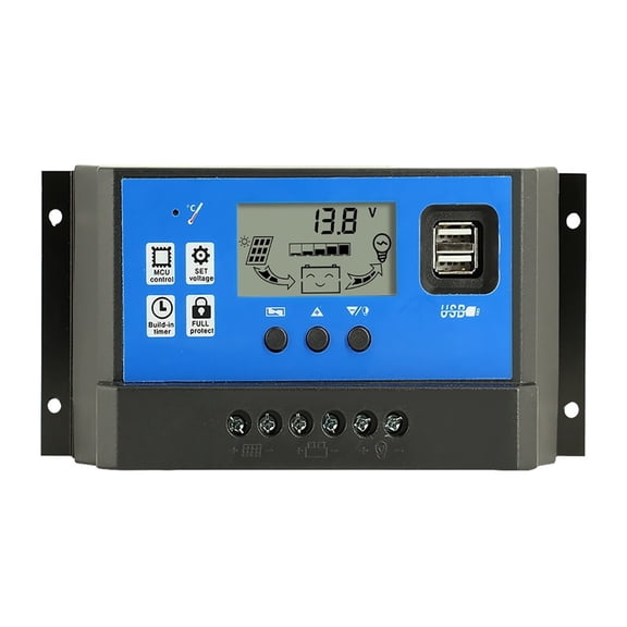 PWM Solar Charge Controller 30A Battery Charge Voltage Controller For 12V 24V System ,Versatile Design