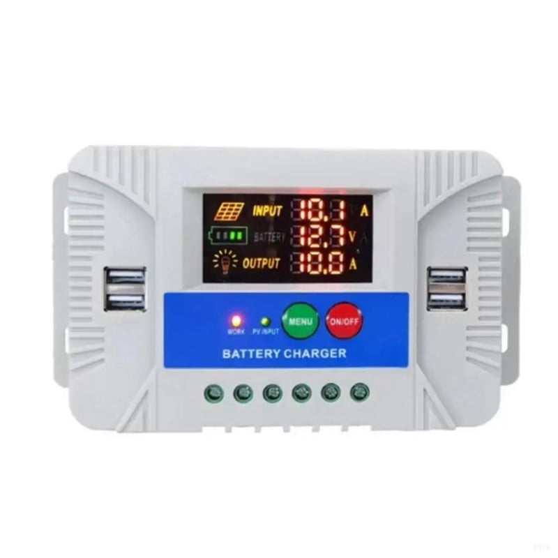 PWM Solar Controller Adaptive Solar Power Controller with LED Display for Home Outdoor Energy Solution SolarController,A