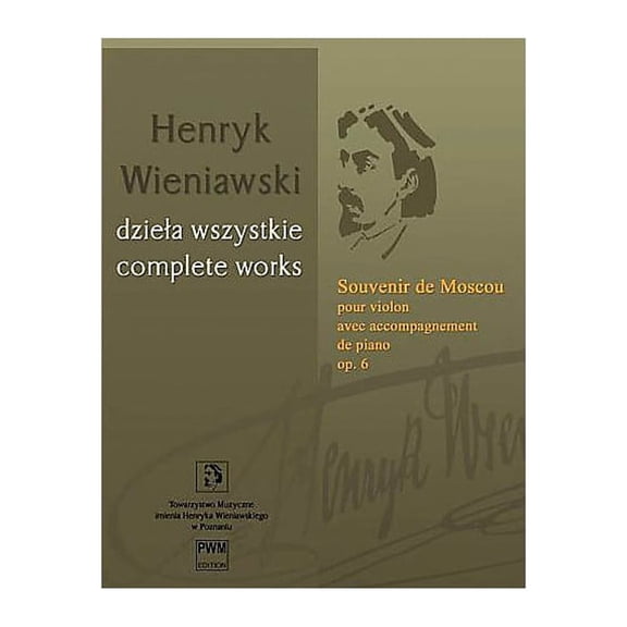 PWM Souvenir de Moscou, Op. 6 - Violin with Piano Accompaniment PWM Series Softcover